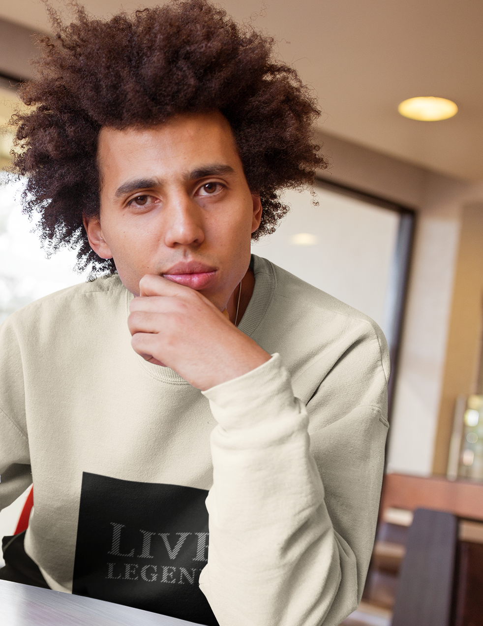 Live Legend Pullover Natural Weiss